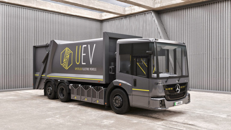 Lunaz Repurposed Mercedes-Benz Econic Garbage Truck