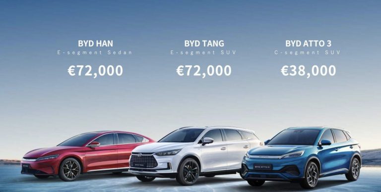 China-based BYD Planning to Build up to Two EV Factories in Europe