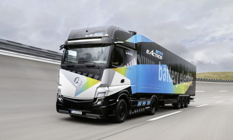 Mercedes eActros 600 Electric Truck Driving 600 Km on a Single Charge