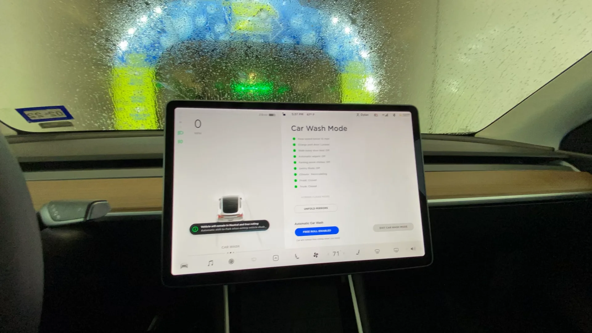 How to Put Your Tesla in Car Wash Mode?