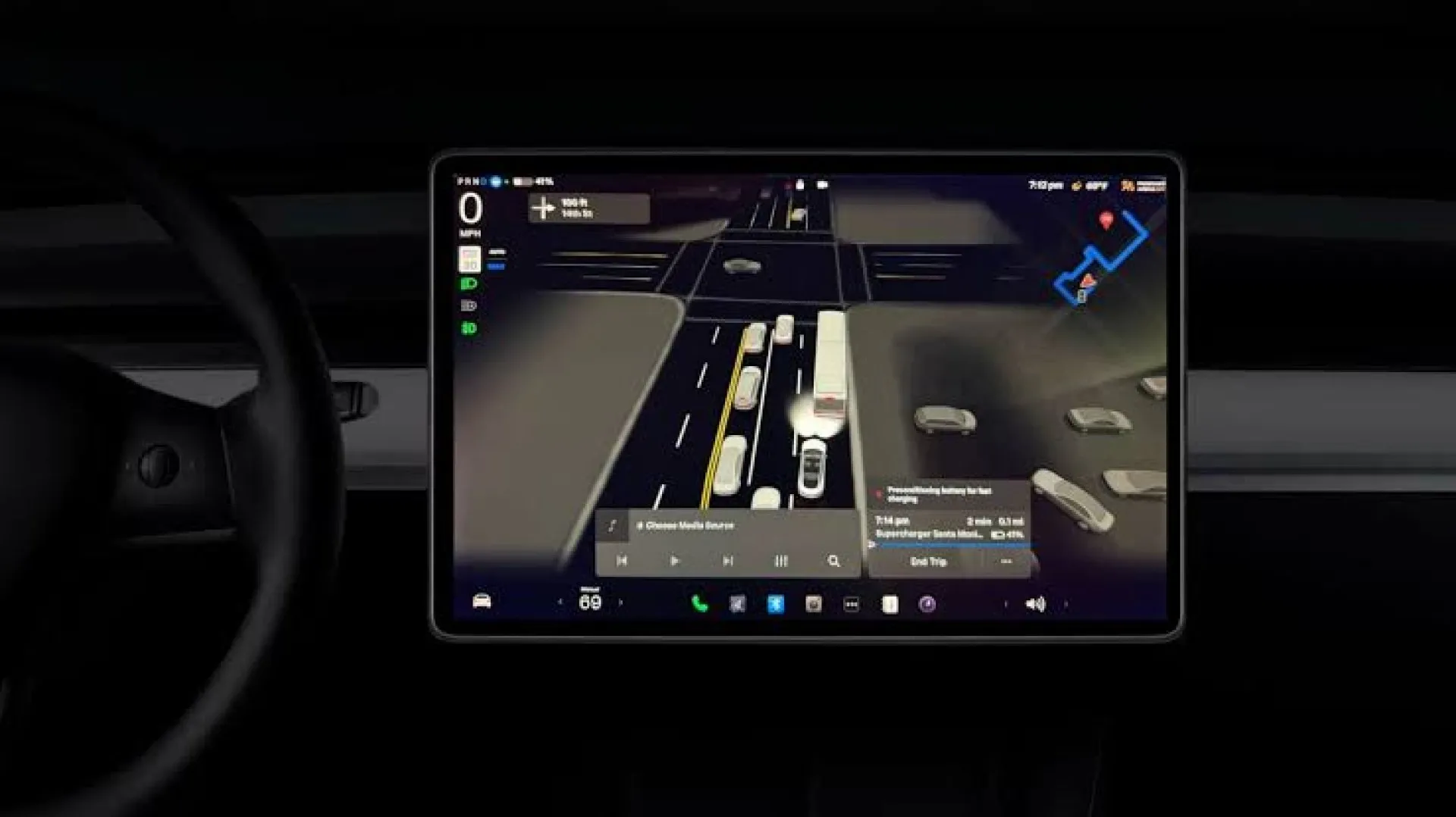 Tesla'nın otonom sürüş yazılımı…