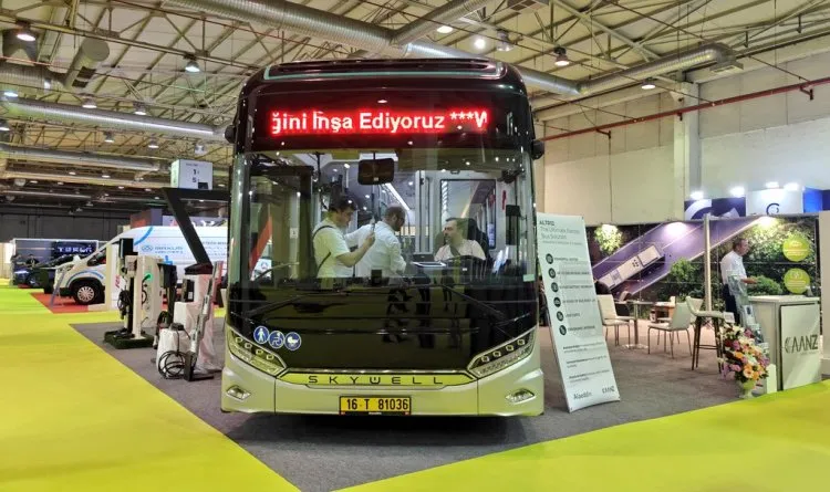 384 kWh batarya ile 500 km menzile ulaşan elektrikli otobüs Kaanz!