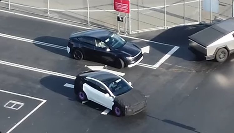 Tesla'nın uygun fiyatlı yeni aracı test edilirken görüntülendi!