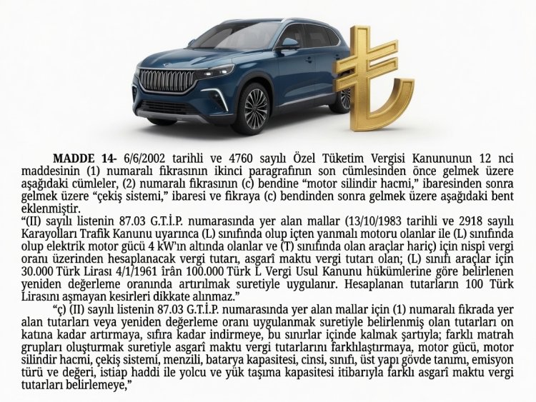 Otomobilde ÖTV Düzenlemesi!